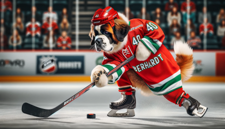 450x300-dalle-2024-01-25-010857-a-st-bernard-dog-playing-ice-hockey-shooting-a-slap-shot-at-the-goal-the-dog-is-wearing-a-red-hockey-helmet-a-red-hockey-jersey-with-green-and-whi.png